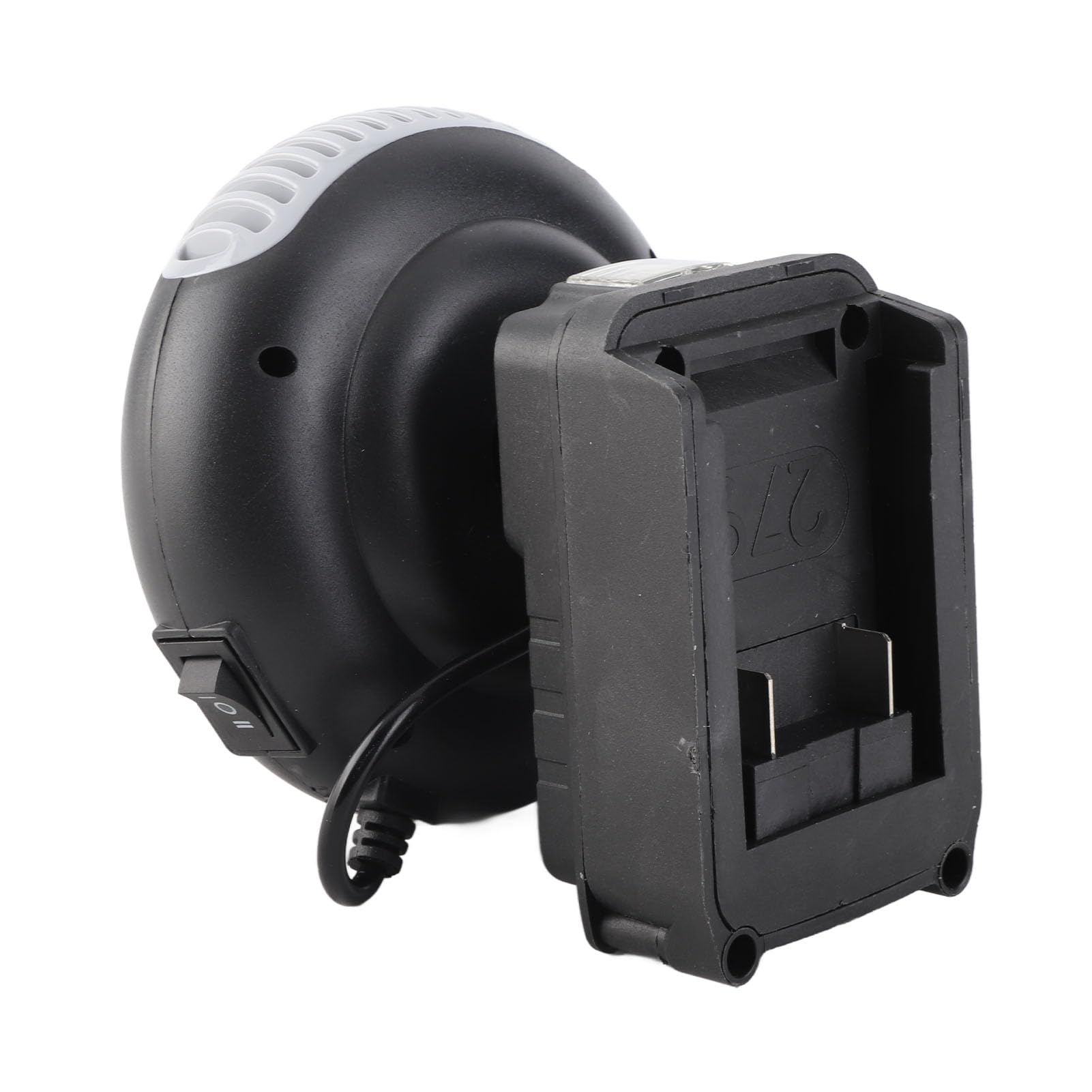 Chauffage de Voiture Portable 170W, Thermostat Réglable à 2 Niveaux, Tête Rotative, Silencieux, avec Ports USB