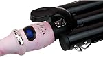 Aria Beauty Le Waver - Outil d'ondes capillaires pour les vagues de glam de la plage de Boho et de 90 % d'Hollywood - Convient à tous les types de cheveux - Marbre rose - 1 pc