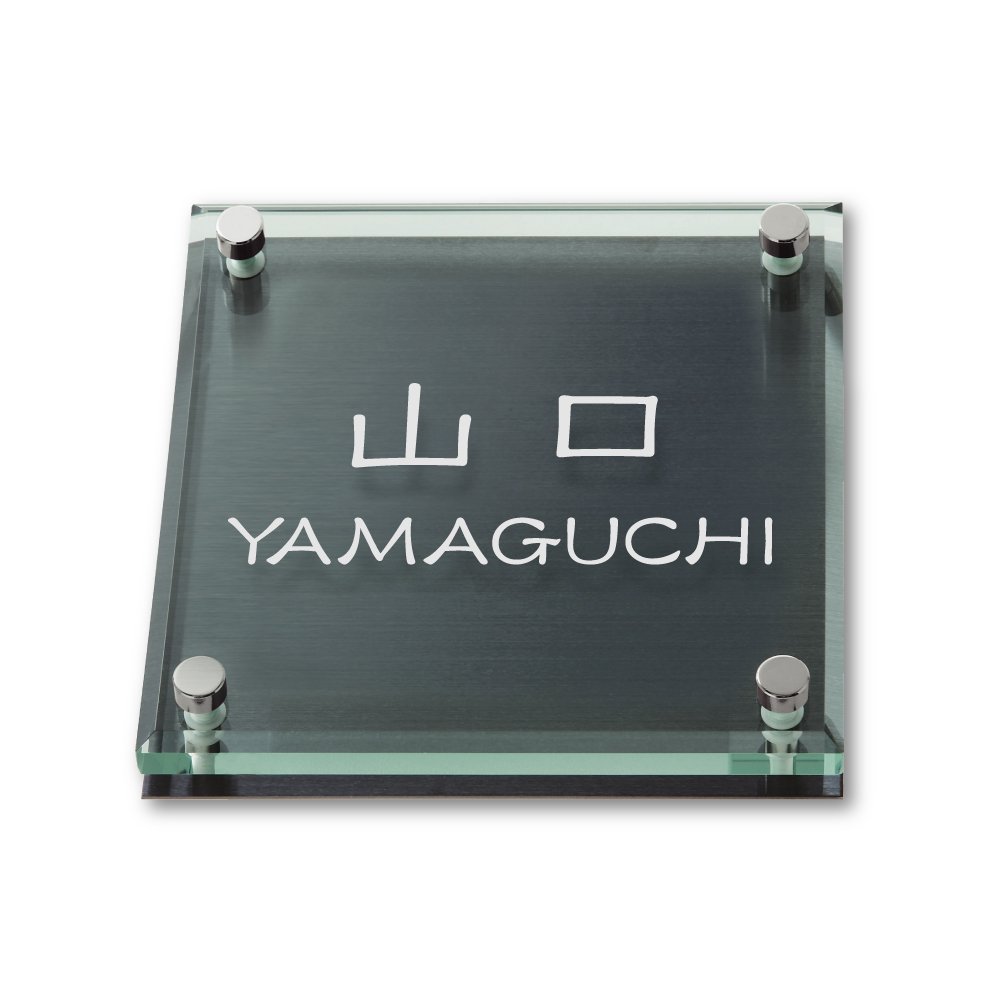 Amazon.co.jp: 丸三タカギ ネームプレート 彫り込み済表札 ソリッド