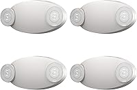 Vista 7 de 1 paquete de luces LED de emergencia con respaldo de batería, ajustable, 2 luces LED de emergencia para cabeza de ojo de insectos, con certificación