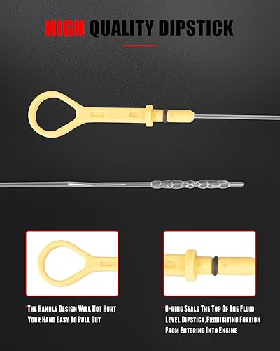 Miniatura 3 de CCIYU BPE810450 Reemplazo de la varilla de medición de aceite de motor 1994-1997 para Mazda Miata Dip Stick para comprobar la varilla de aceite