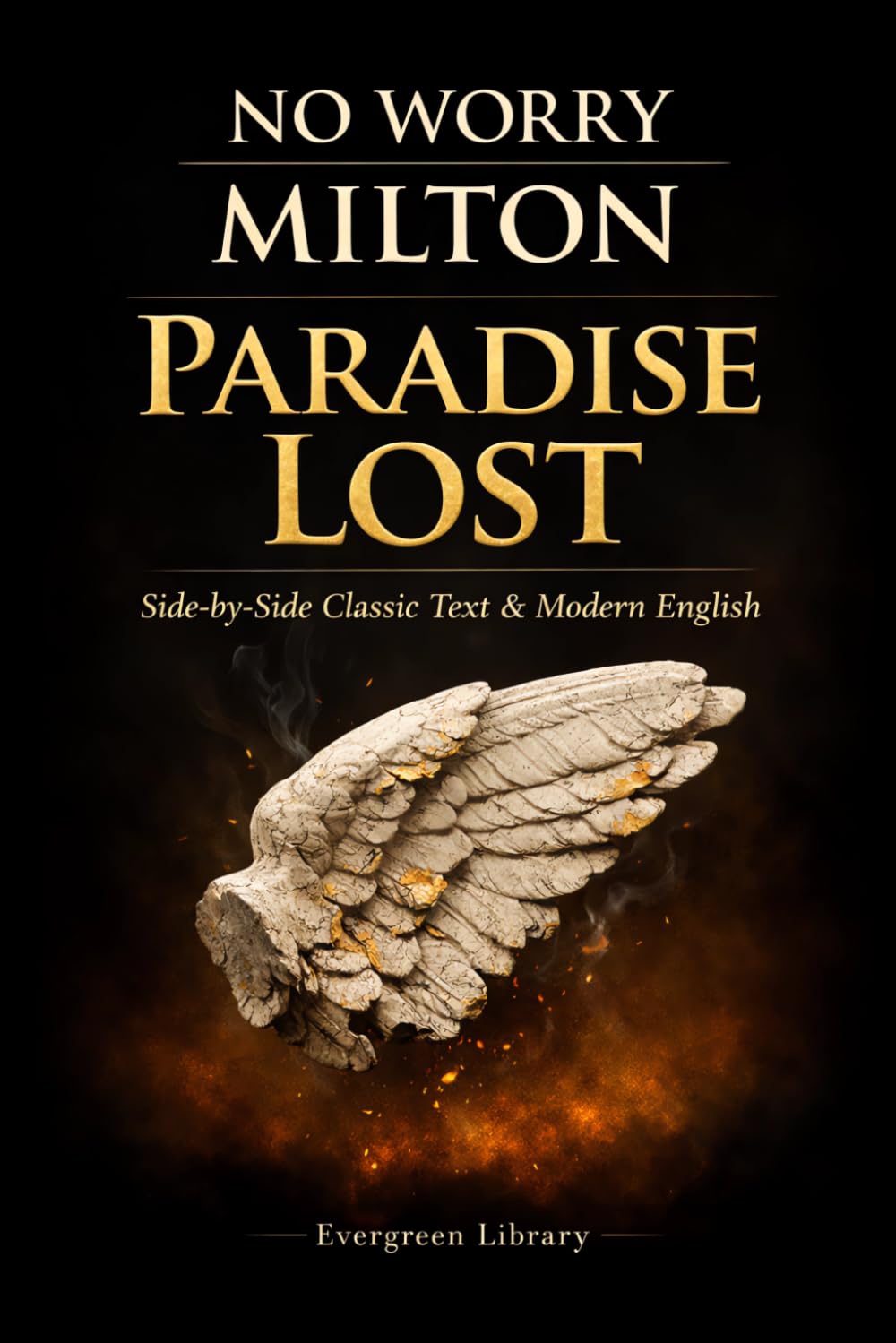 Paradise Lost: No Worry Milton: Original Text with Modern English Translation