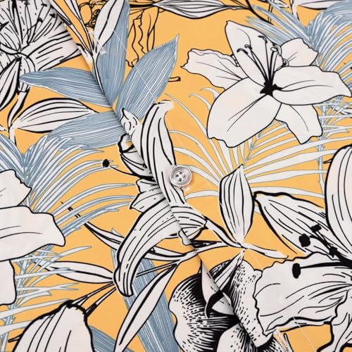 Image of Hawaiian Shirt for Men Tropical Shirts Summer Beach Button Down Short Sleeve Luau Aloha Floral Cruise Vacation Outfit 2026