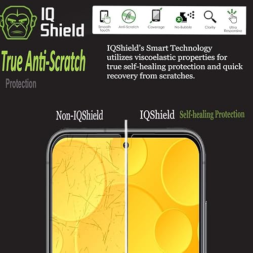 Miniatura 39 de IQShield Paquete de 2 protectores de pantalla para Samsung Galaxy S22 Plus/S22+Plus 5G, fácil instalación, desbloqueo de huellas dactilares