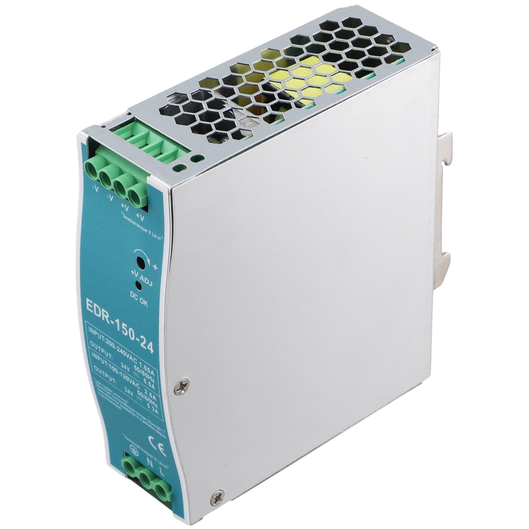 Aniyaa -150W-24V 24V 150W Din Rail Power Supply Ac-Dc Driver Voltage Regulator Power Suply 100V-240V