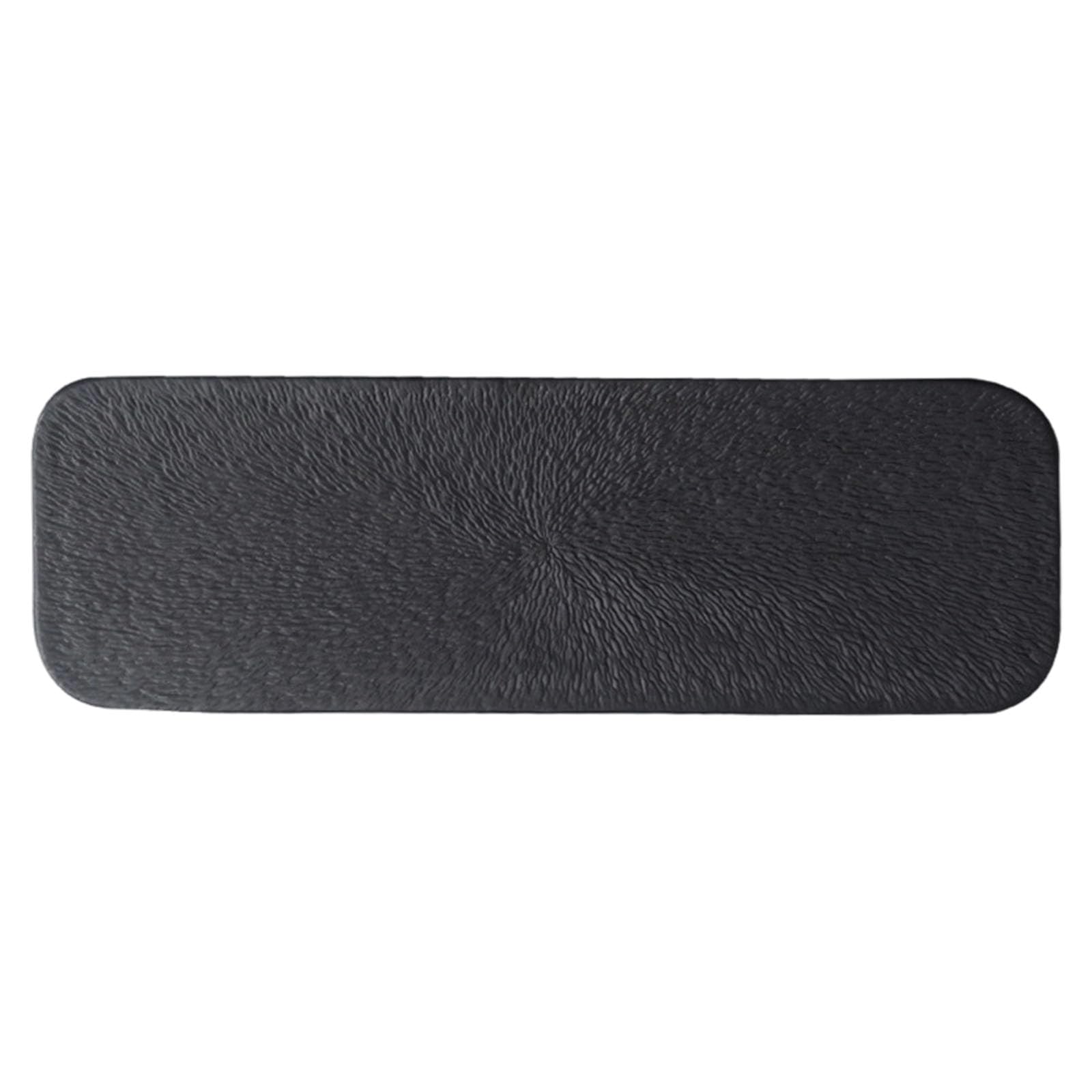 Kalttoy Black Ceramic Multipurpose For Fruit, Snacks And Washable Rectangular Plates