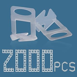 Tile Leveling System 1/16" Spacers Tile Leveler Clips DIY Tile Leveler Spacers 2000 Pcs for Professional Ceramic Tile and Stone Installation