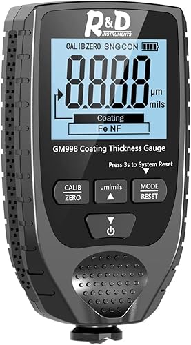 Medidor de espesor de revestimiento de coche para compradores de automóviles usados, medidor de espesor de pintura Mil medidor de espesor Compruebe