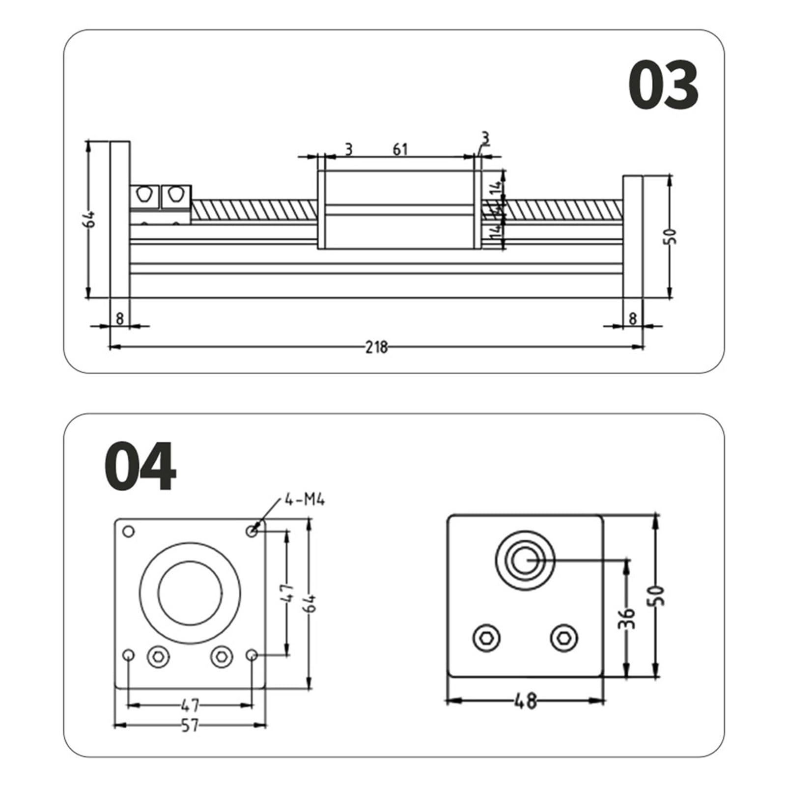Guide lineari, Vite A Ricircolo di Sfere con Guida Lineare SFU1204 1605 C7 con Motore Passo-Passo for Parti del Router CNC Fai-da-Te Fase Lineare XYZ per Macchine CNC(SFU1605,100mm)