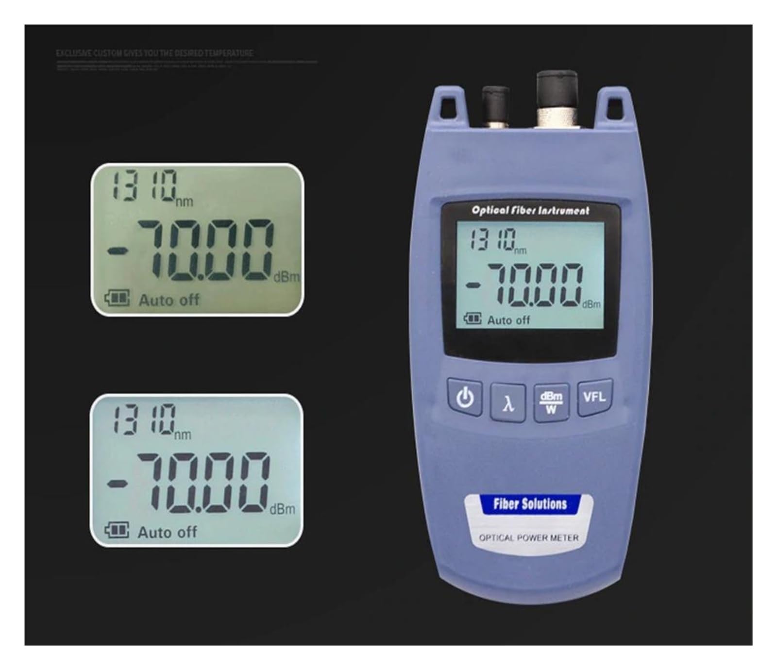 Medidor de potencia de fibra óptica, Equipo De Herramientas De Fibra Óptica Medidor De Potencia Óptica -10-70db Equipo De Fibra Óptica Equipo de prueba óptica