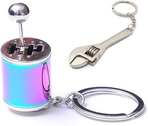 GTRotors Llavero de caja de cambios de seis velocidades de transmisión de juguete para ansiedad automotriz Bonus llavero mini llave de mono