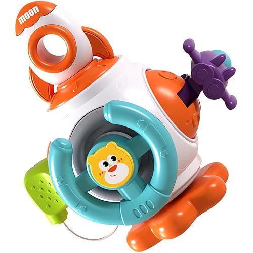 Montessori Busy Cube for Toddlers 1-3, Baby Toddler Learning Educational Toys for 9-12-18 Months & 1-2-3-4-5 Years Old, Fidget Busy Board Sensory Travel Toys for Children with Autistic