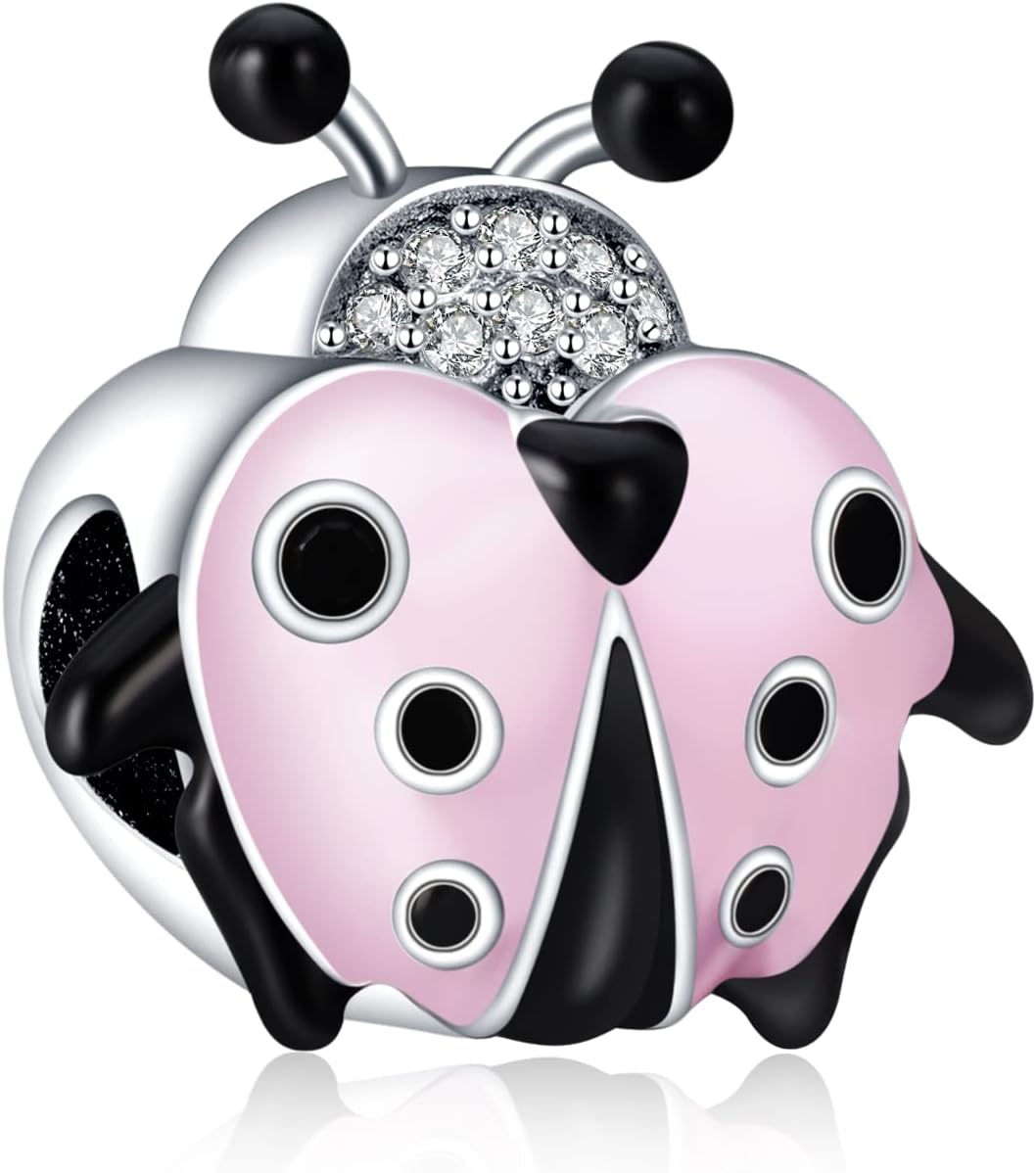 Annmors Charms for Bracelets 925 Sterling Silver Family Friends Angle Love Heart Dangle for Women Bracelet & Necklace Pendant