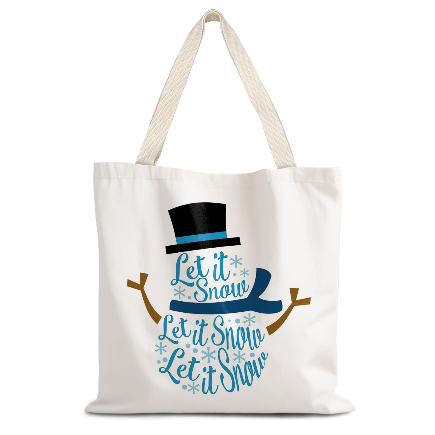 LUVADIAN Santa Claus dogs cats cows Christmas Tote Bags for Woman,Reusable Grocery Bags Shopping Bags