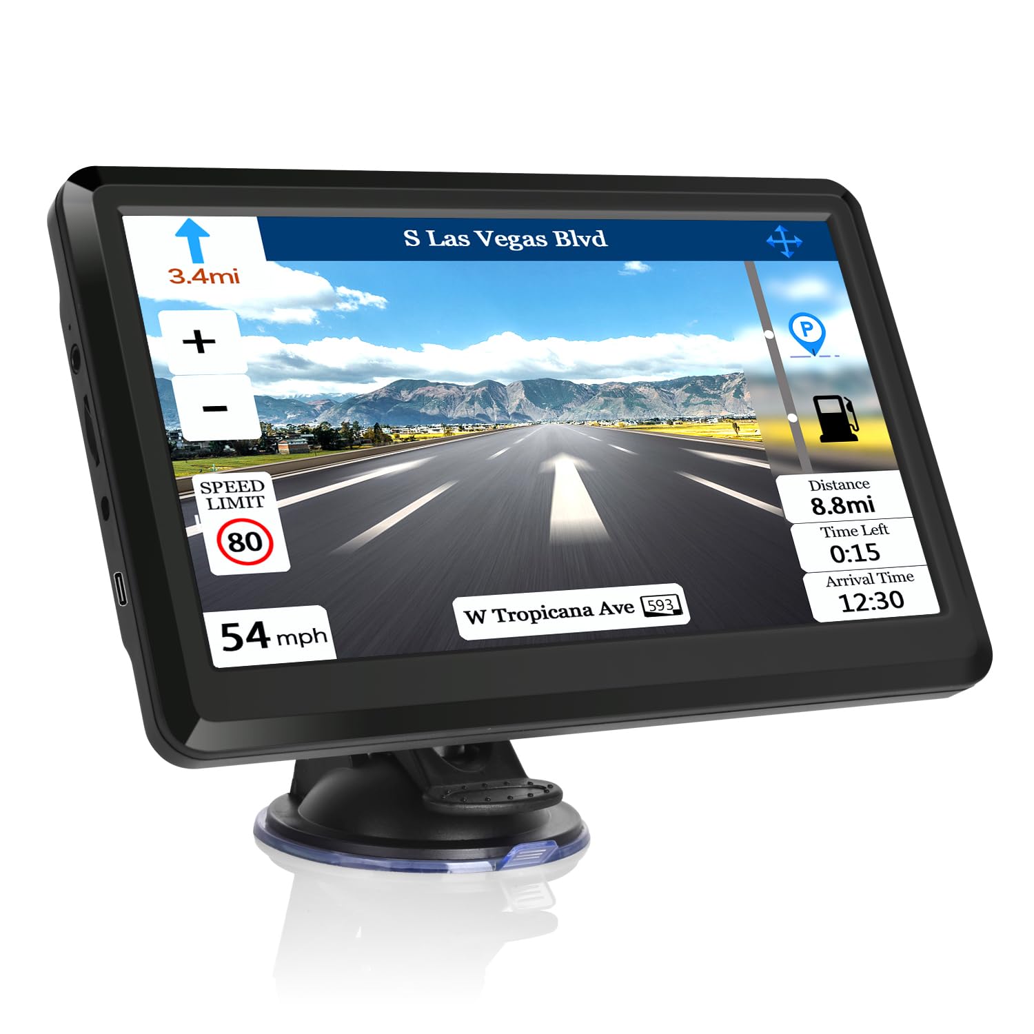 Mapa 2025 de navegación GPS para coche, navegación GPS para camión, caravana y coche, alertas de conductor, instrucciones paso a paso, mapa de actualización gratuita