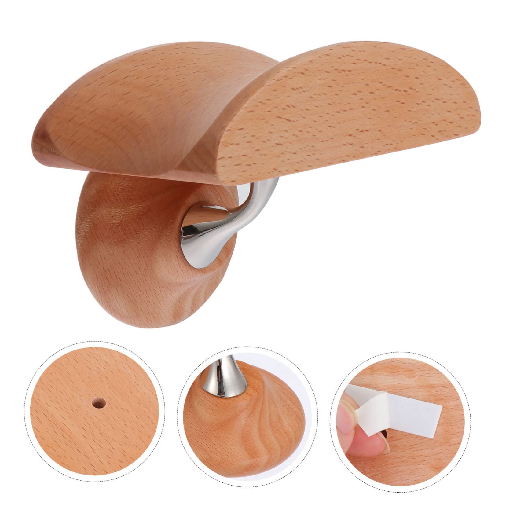 2sätze Headset Halterung Aus Holz Für Wandmontage Praktischer Kopfhörerständer Zur Aufbewahrung Für Büro Schlafzimmer Und Gaming-Bereich