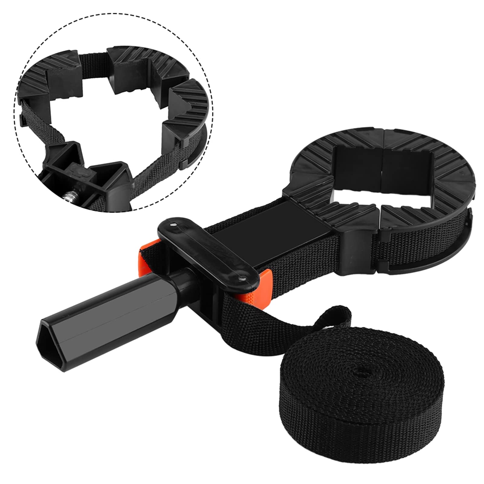 Pince pour sangle coin ajustable en polygone Sangle de ceinture multifonctionnelle Sangle avec leviers à dégagement rapide Boîte pour cadre pour cadre photo