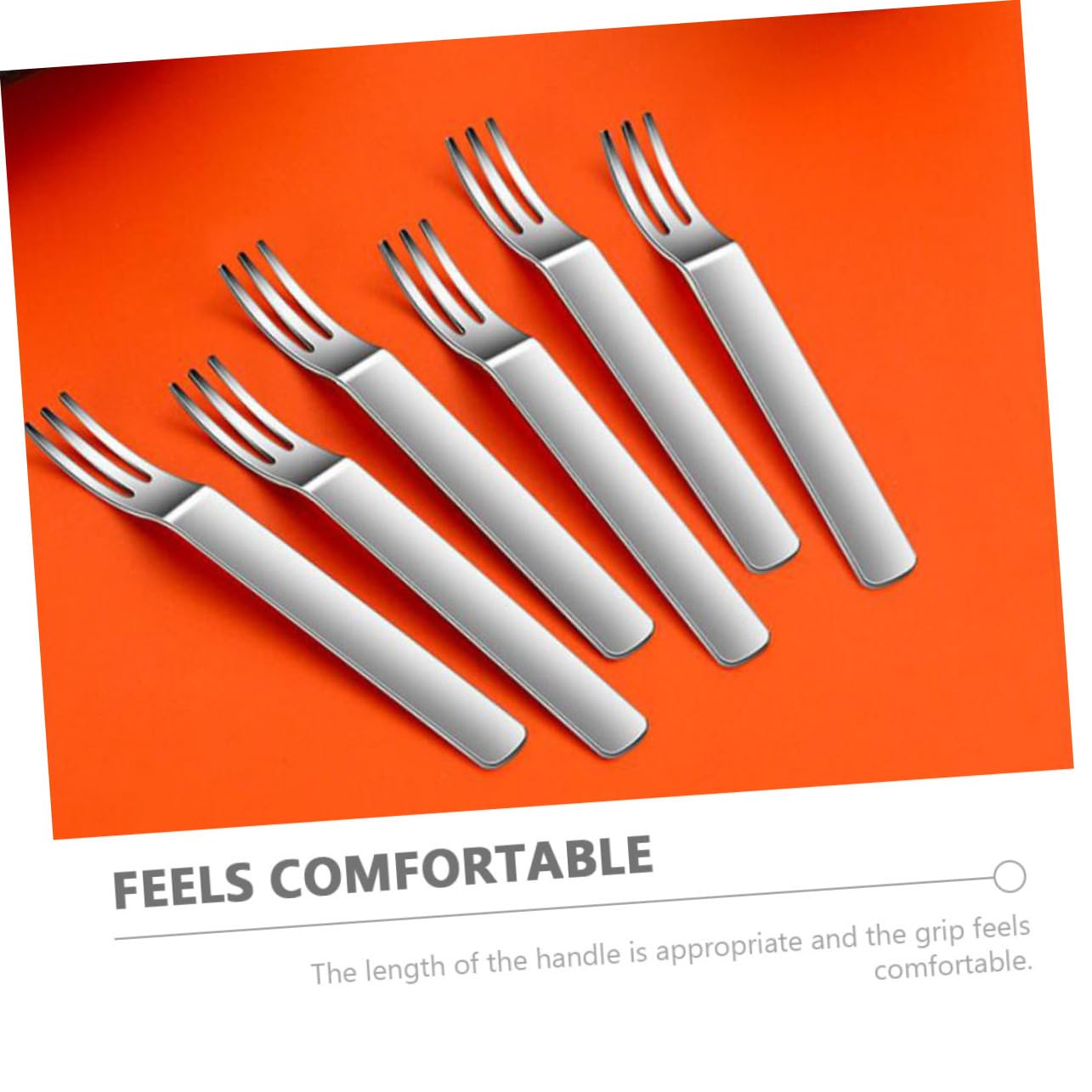 Ciieeo 2sets Forchette Dessert Inossidabile Con Base Per e Dolci Forchettine Riutilizzabili Per Appetizer e Dessert Facili e Maneggiare