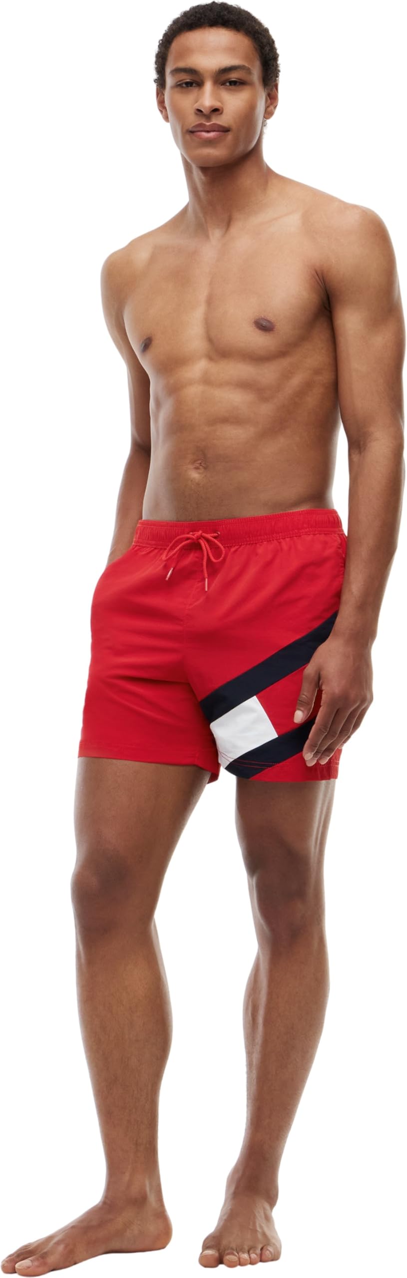 Tommy Hilfiger Bañador para Hombre Medium Drawstring Pernera Media