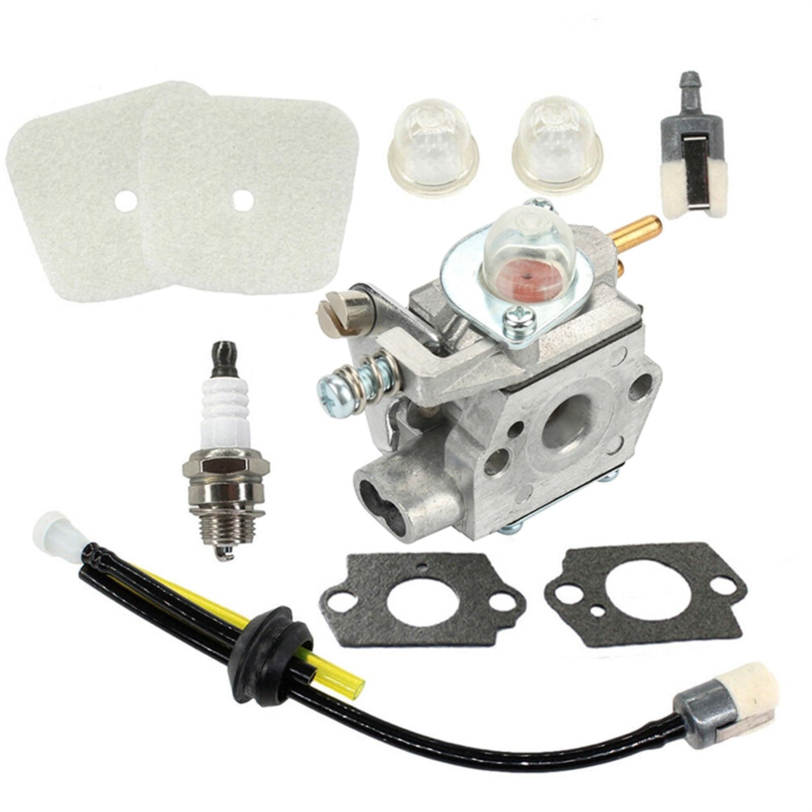 Coches con carburador Filtro de combustible carburador para bujía, aceite para tubería, Kit para recortadora para Echo GT-2400 PPT-2400 PP-1250 para SRS-2400 TT-24