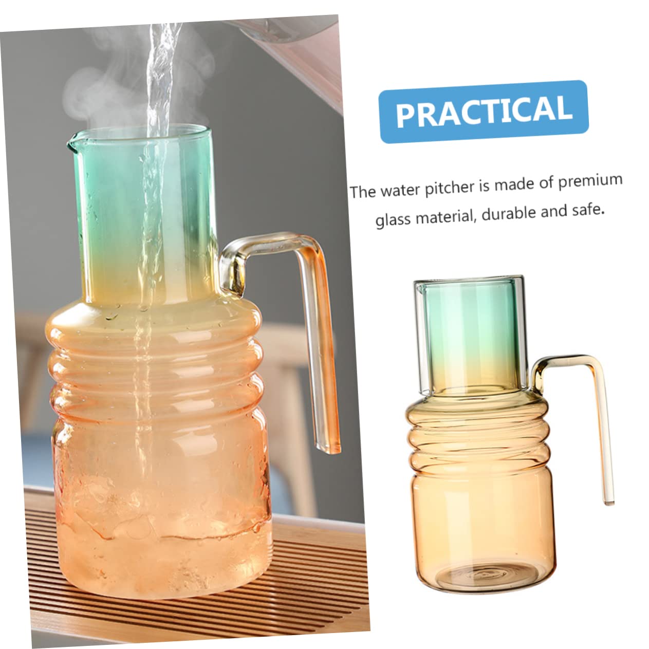 LABRIMP 1juego Jarra De Para Agua Fría De Diseño Degradado y Capacidad Para Bebidas Para Jugos y Restaurantes