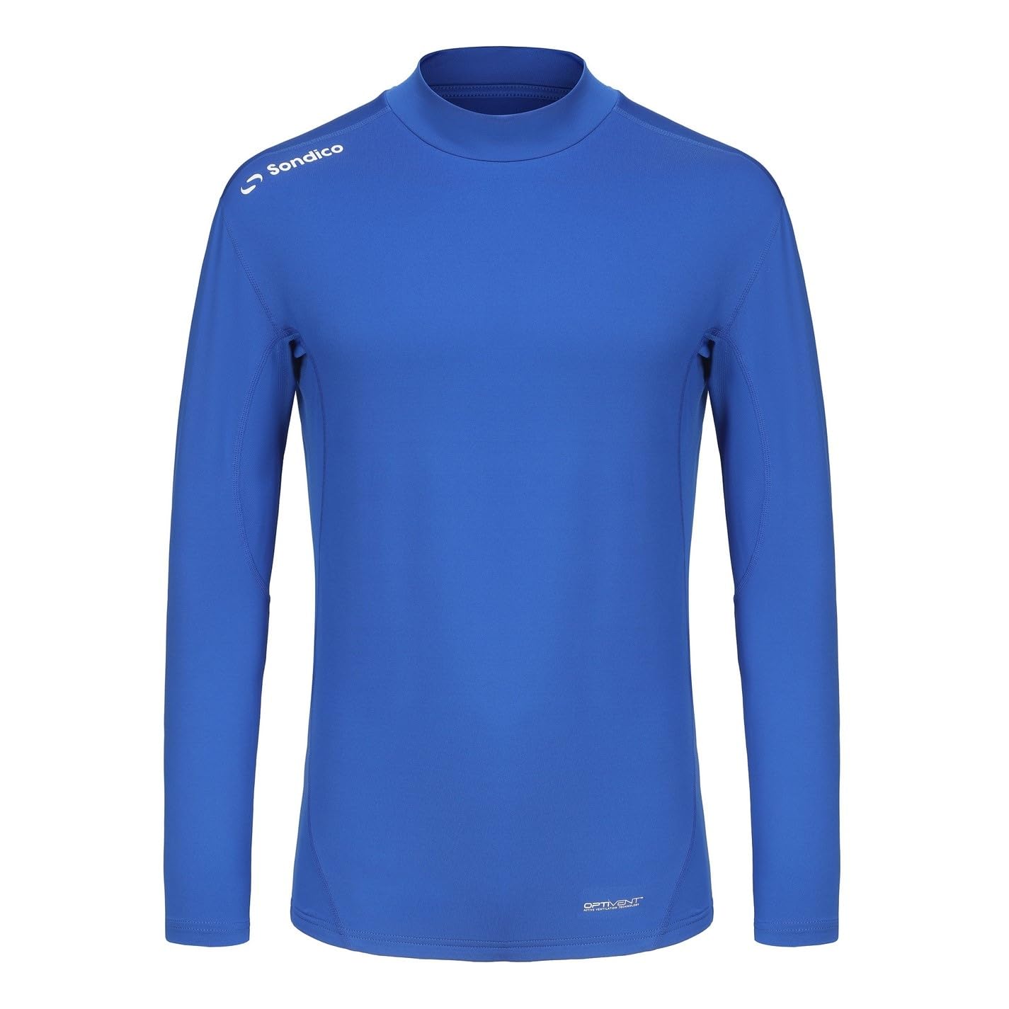 Sondico Mens Base Mock Neck Baselayer Top Royal L