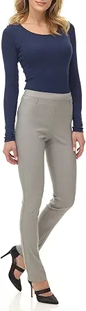 Rekucci Women's Ease into Comfort Stretch Slim Pant