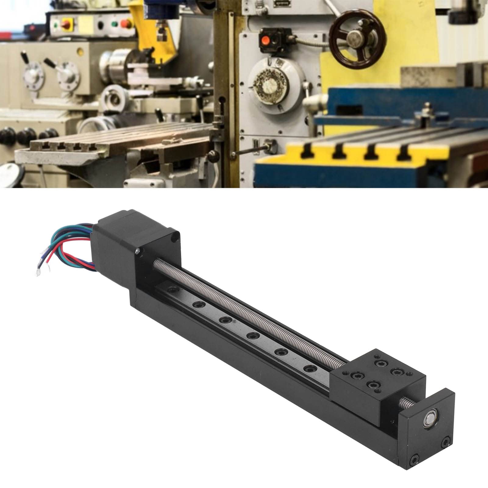 Mini Linear Rail Guide Slide Actuator 200 Mm / 7,87 Zoll Hub Lineartisch-Aktuator für DIY CNC-Fräsmaschine