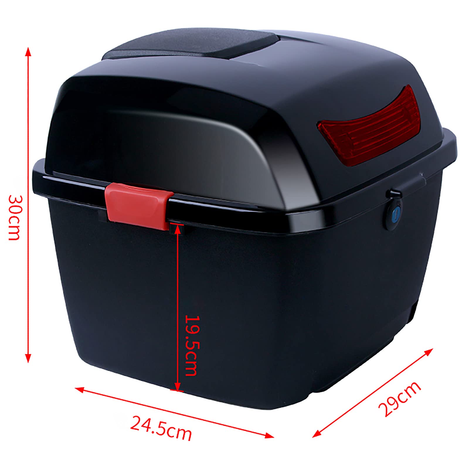 Bauletto Universale per Scooter da Moto, Bagagliaio, Custodia Posteriore per Bagagli, Sigillata E Impermeabile, Riflettente di Notte, Custodia per Casco E Accessori.