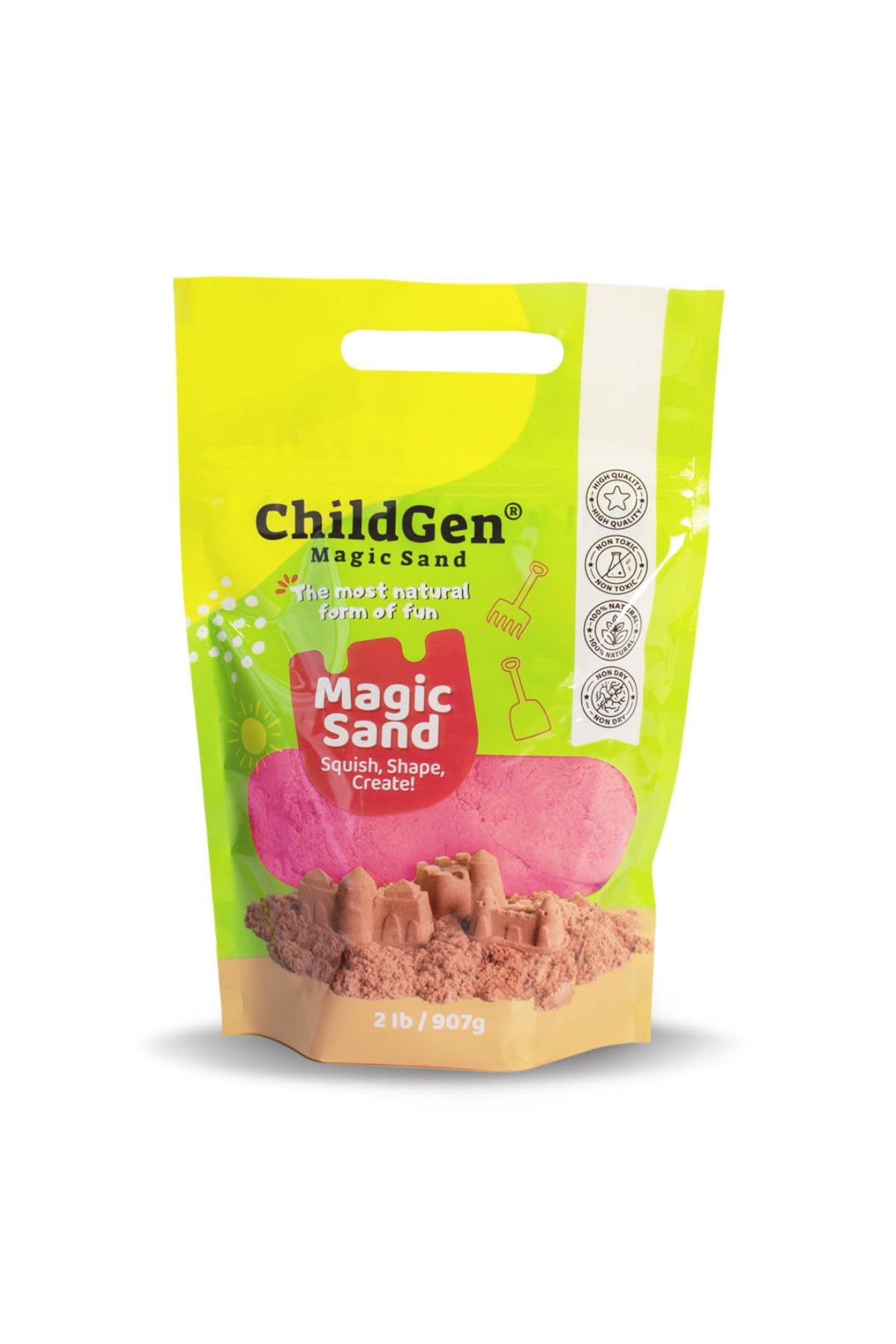 ChildGen Kinetik Kum 907 gr Poşet Pembe