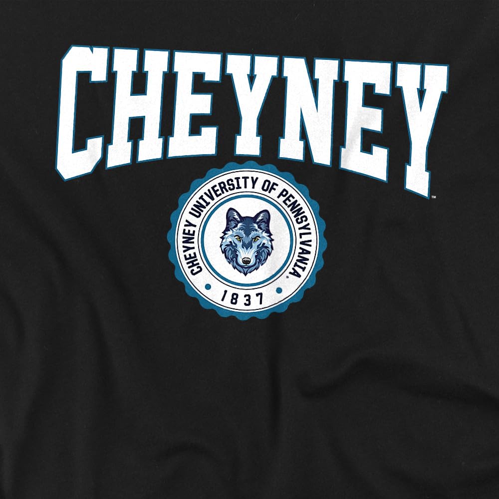 LOGOVISION Cheyney University of Pennsylvania Collegiate Seal Kids T Shirt (3) for Toddler Boys and Girls, Black