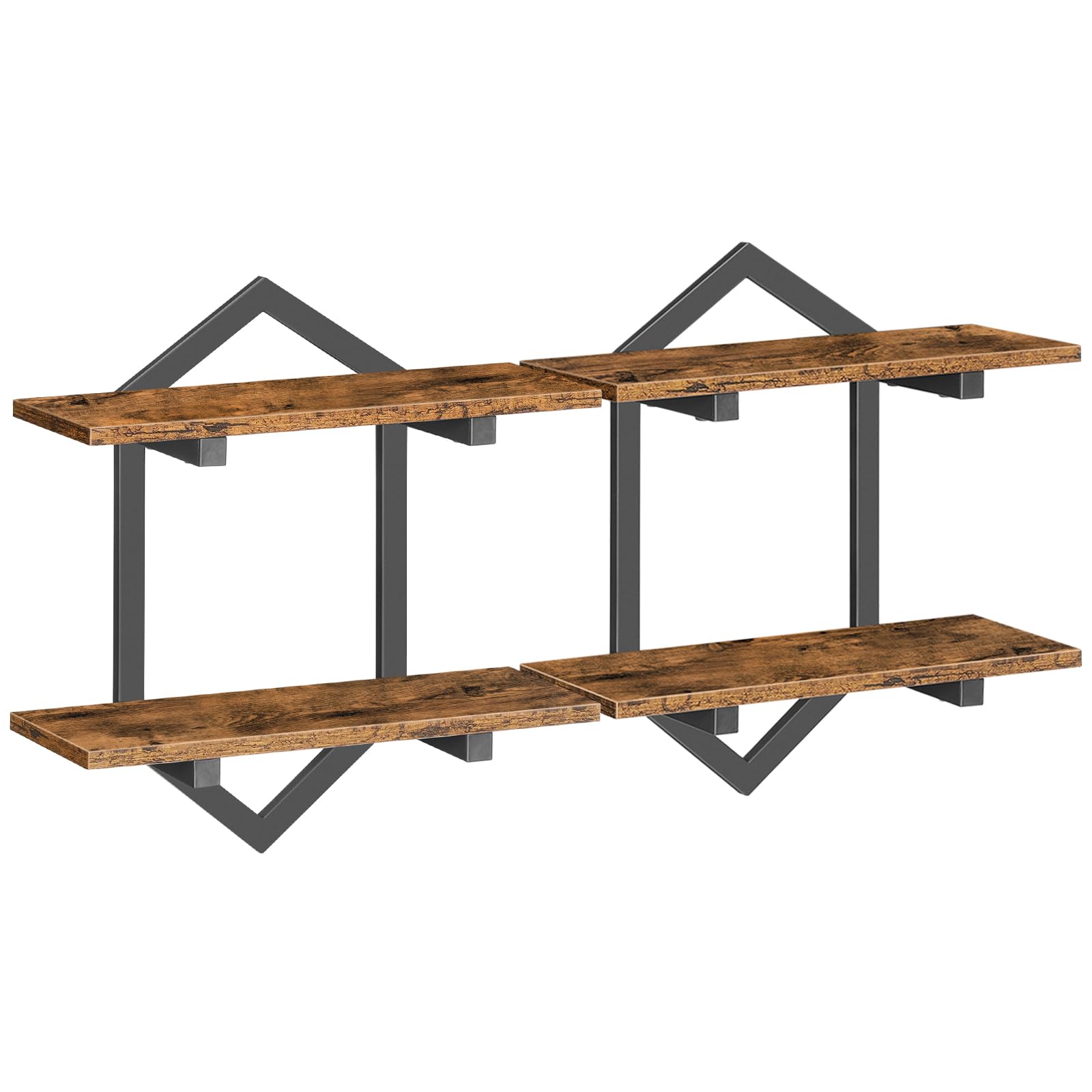 HOOBRO Floating Shelves, 38cm Wall Shelf Set of 2