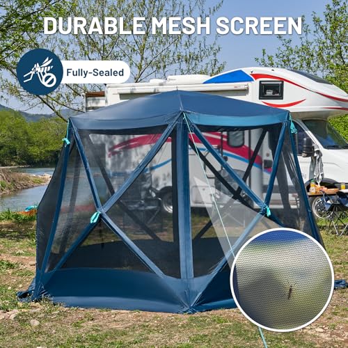 Timber Ridge Easy Pop Up Gazebo Canopy Tent For Camping, 11.5 X 9.8 Ft Portable Instant Screened House thumb #4
