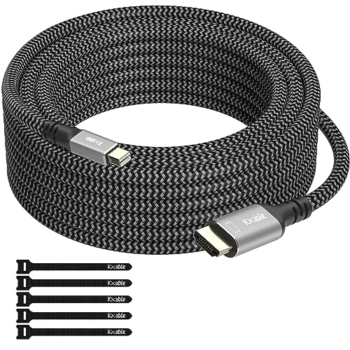 4K Mini DisplayPort - HDMI�P�[�u�� 15�t�B�[�g [4K@60Hz �����b�L�v���O �A���~�j�E���V�F�� �i�C�����ґg] Mini DP - HDMI�R�[�h MacBook Air/Pro Surface Pro Monitor �v