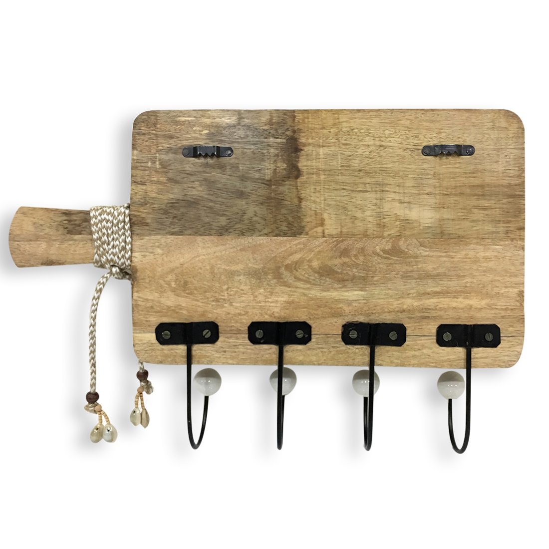 ExclusiveLane Wood Cloth Hanger Stand, Natural Light Brown 3