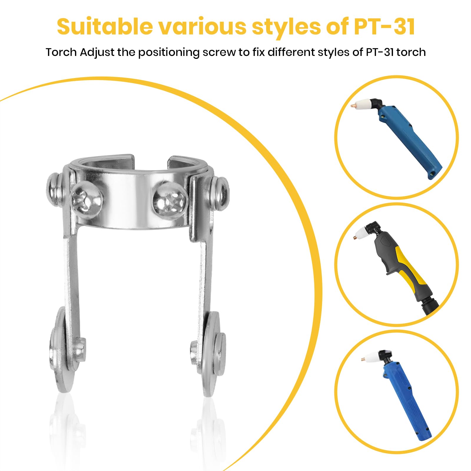SSimder Plasmaschneider-Verbrauchsmaterialien mit Rollenführung, Radabstandshalterdüsen, Elektroden für PT-31, JG-40, LG-40, Plasmaschneider, Brenner, passend für CUT-40, CUT-50 Plasmaschneider, 71