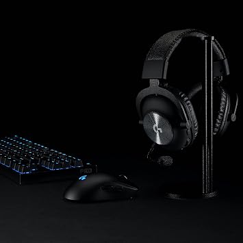 Logitech G PRO X Wireless Lightspeed Gaming Headset, Blue VO!CE Mic Filter Tech, 50 mm PRO-G Drivers, DTS Headphone:X 2.0 Surround Sound, Memory Foam, 20+ Hour Battery Life - Black