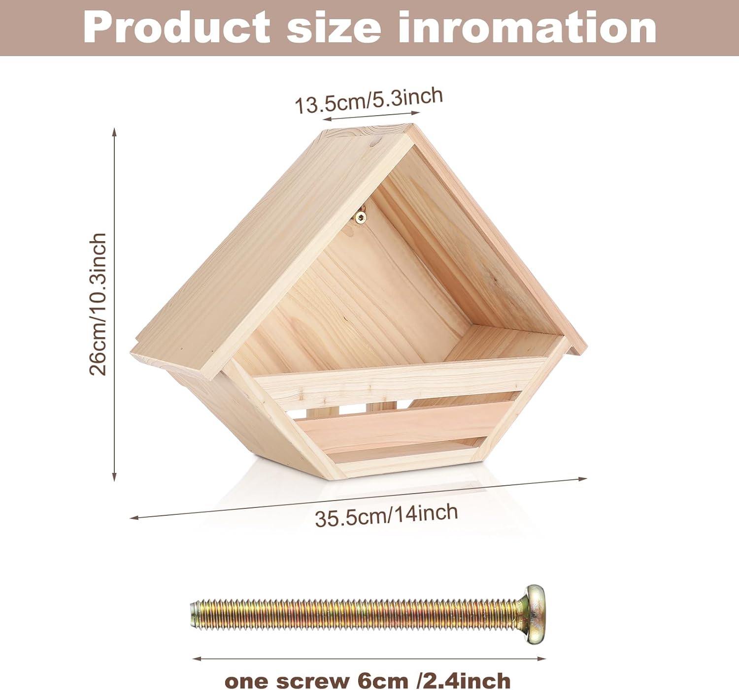 Cedar Dove Nesting Box Dove House Nest for Bird Pigeon Outside Doves Nesting and Roosting Platform Garden Decoration