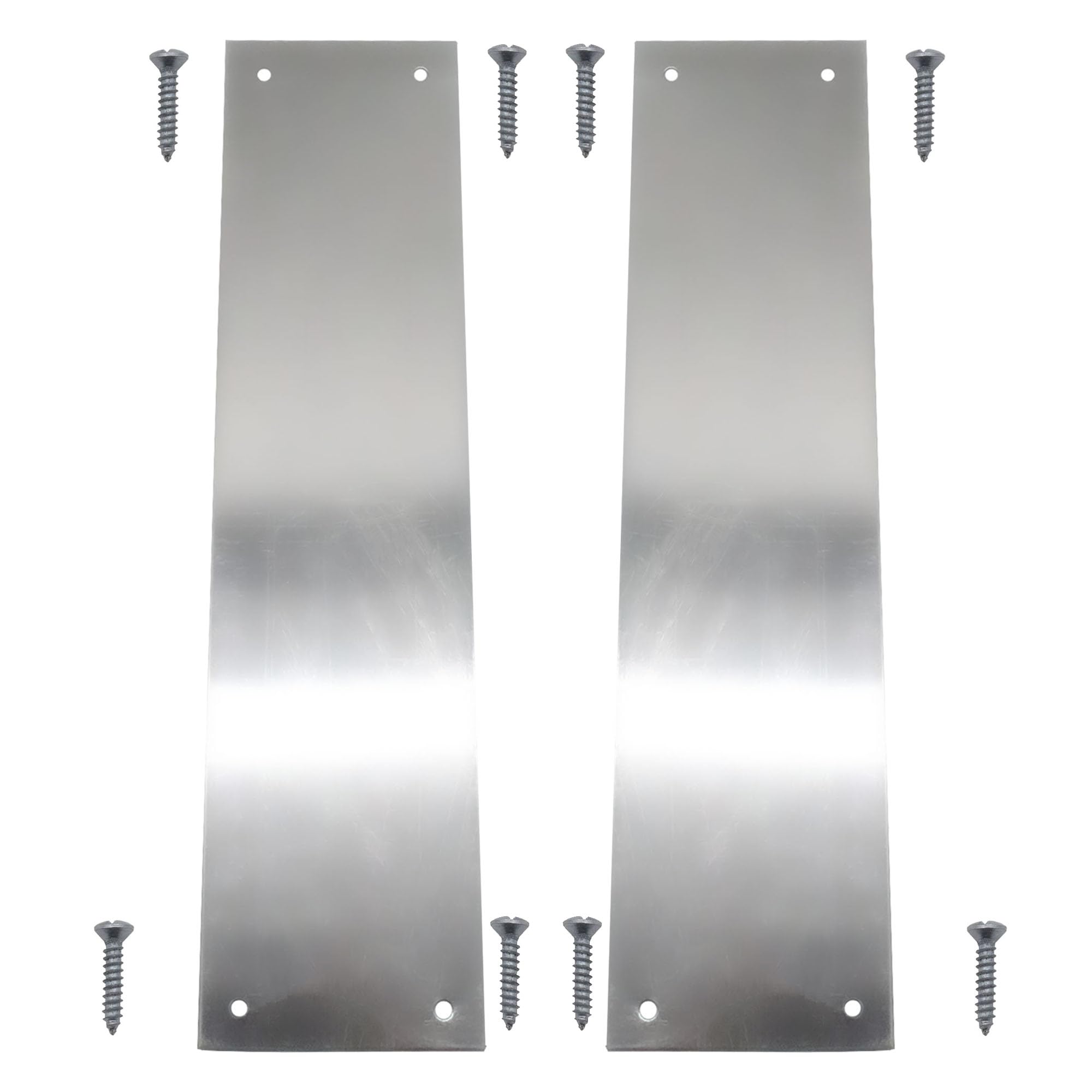 EAI Door Finger Plate | Satin Anodised Aluminium | 305 x 76mm | Pack of 2 | Rust Resistant