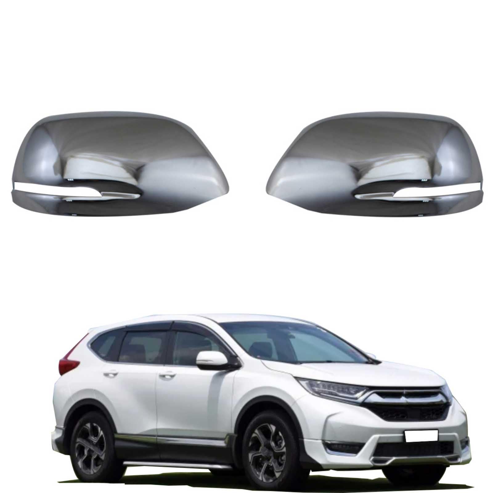 PAPEP Door Mirror Cover Caps for CR-V 2017-2022 Plating, Left Right Side Wing Rearview Mirror Cover Lid 2 Pieces Exterior Styling Accessory