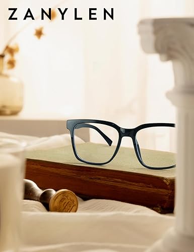 Miniatura 2 de Gafas de luz azul de gran tamaño para mujereshombres, computadora, juegos, teléfono, bloqueador azul, antirreflejo, cuadrado, negrotransparente, TR90