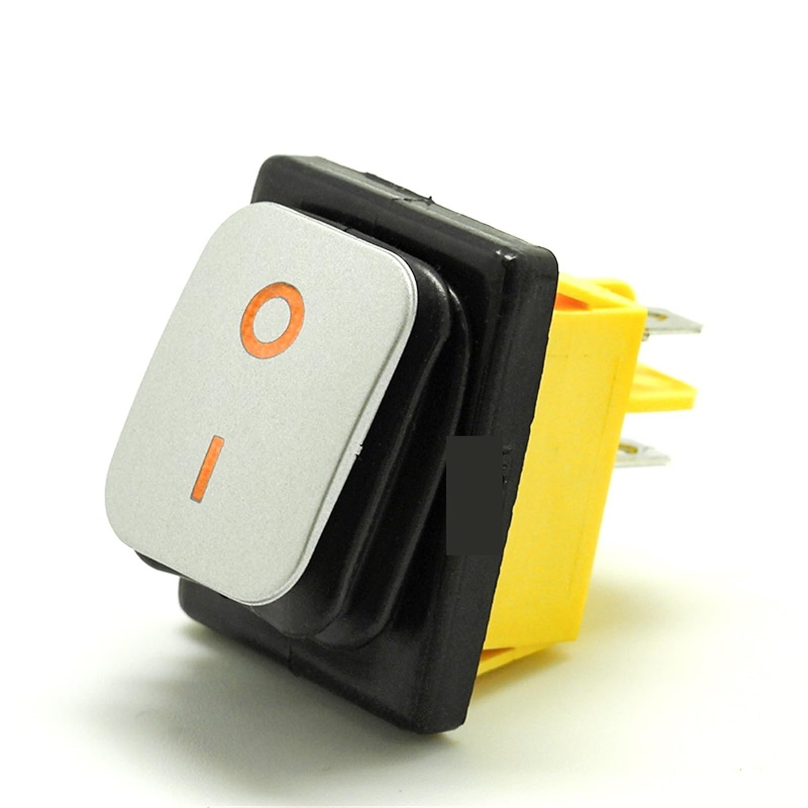 Interruttore a bilanciere sigillato robusto a 4 pin T85, on/off, 30A/250V 16A/250V, con Led 12V 24V 110V 220V 380V, vernice argentata, 1 pezzo(Green-Single,12V)