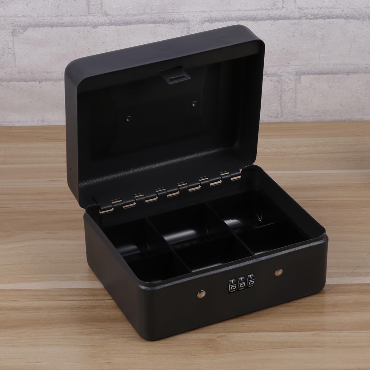 HOMSFOU Caja Caudales Combinacion Caja Con Cerradura De Combinación Cash Box Para Monedas Llaves Cheques