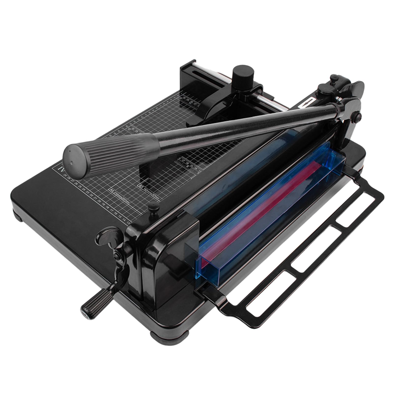 Taglierina manuale resistente, tagliacarte in metallo, spessore di taglio 40 mm, larghezza 315 mm, righello regolabile per ufficio, scuola, artigianato, taglio foto