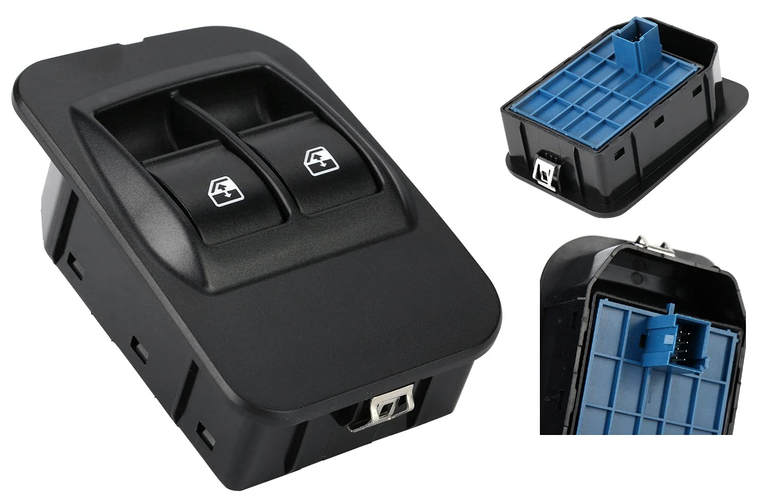 Pulsantiera Alzacristalli Per Fiorino Qubo Nemo Bipper da 2008 a 2018 Interruttore Tastiera Alza Vetri Elettrici Anteriore Sinistro