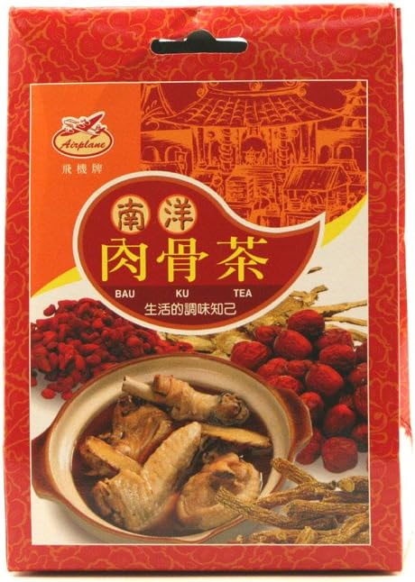 Airplane Bau Ku Tea Spices (Bah Kut Teh) in a 1.7oz (48g) - Pack of 3