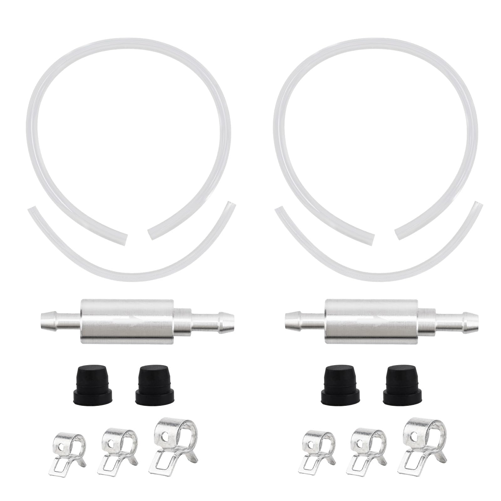Kit Spurgo Freni Auto e Moto, Attrezzo per Sanguinamento Impianto Freno, Tubo in Silicone con Valvola Antiritorno e Tripla Tenuta, Universale per Auto Moto Bici Camper (2 Pezzi)