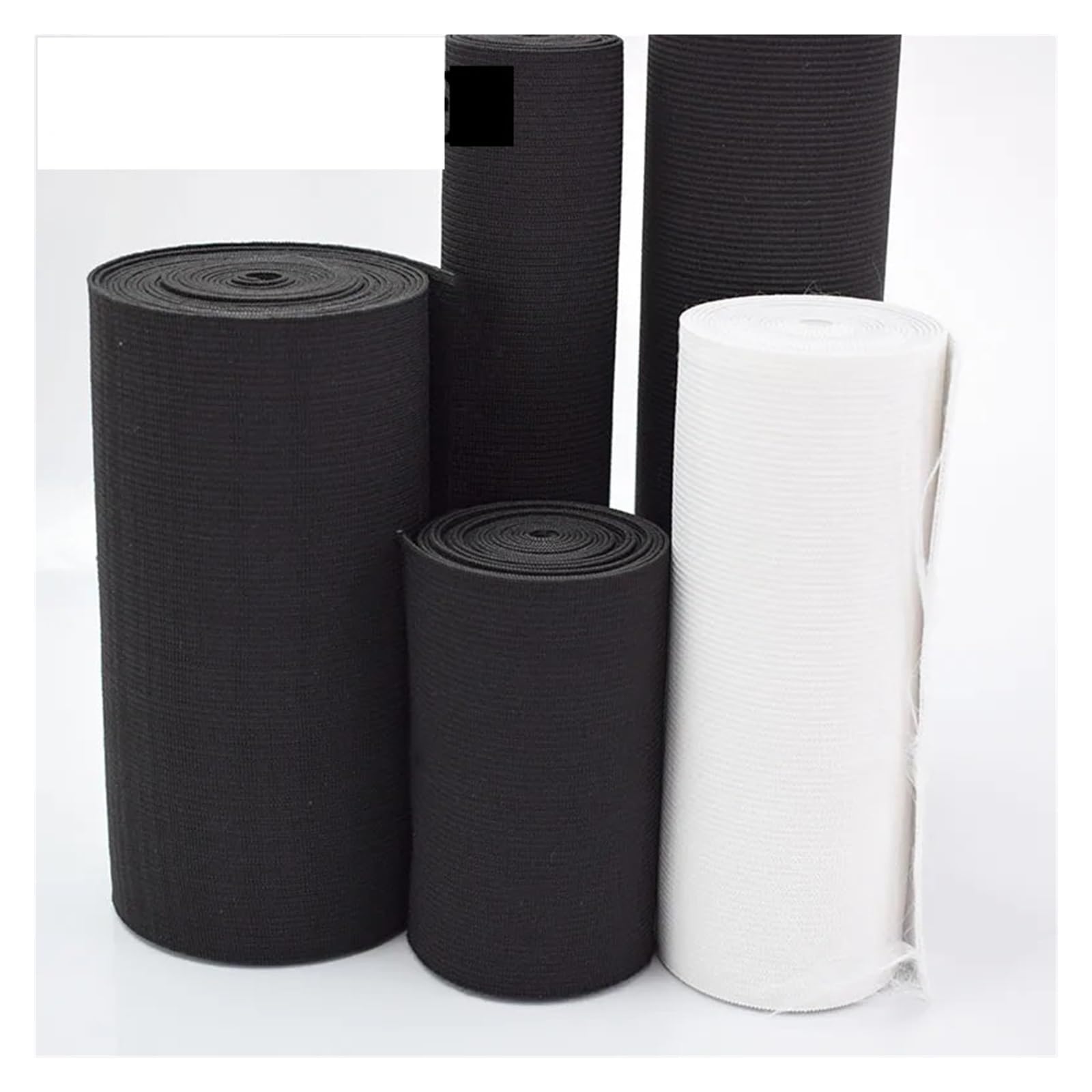 10-50cm Opaski elastyczne do szycia miękka skóra gumka pasek bielizna spodnie gumy taśmy parciane dodatki krawieckie DIY(schwarz,40cm)