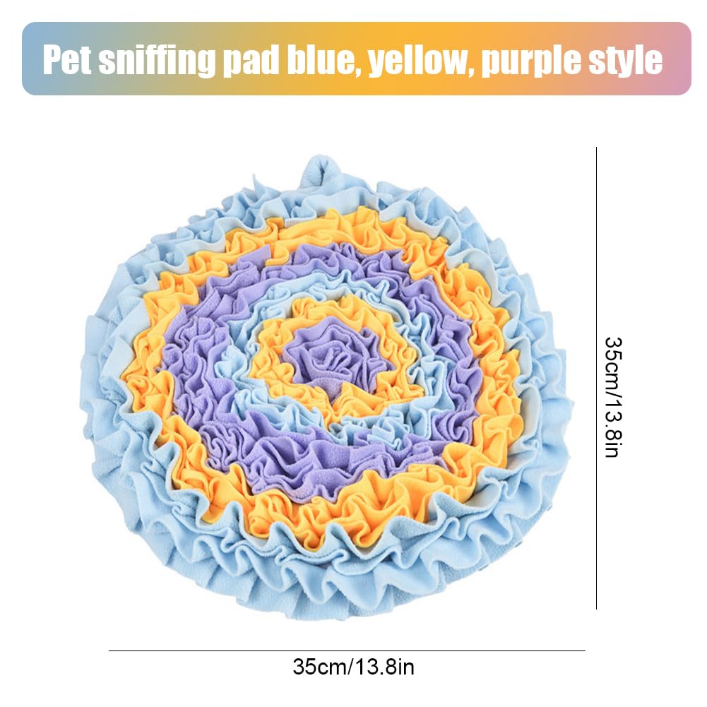 PLUSHCEWT Snuffle Mat for Dogs,Dog Snuffle Mat,Puppy Slow Feeding Training Mat,Snuffle Mat for Rabbits,Pet Treats Feeding Mat for Interactive Feeding Game for Boredom and Mental Stimulation - Image 2