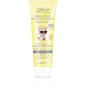 Elifexir Baby Care Crema Solar Mineral SPF50 para Bebé y Niño Piel Sensible